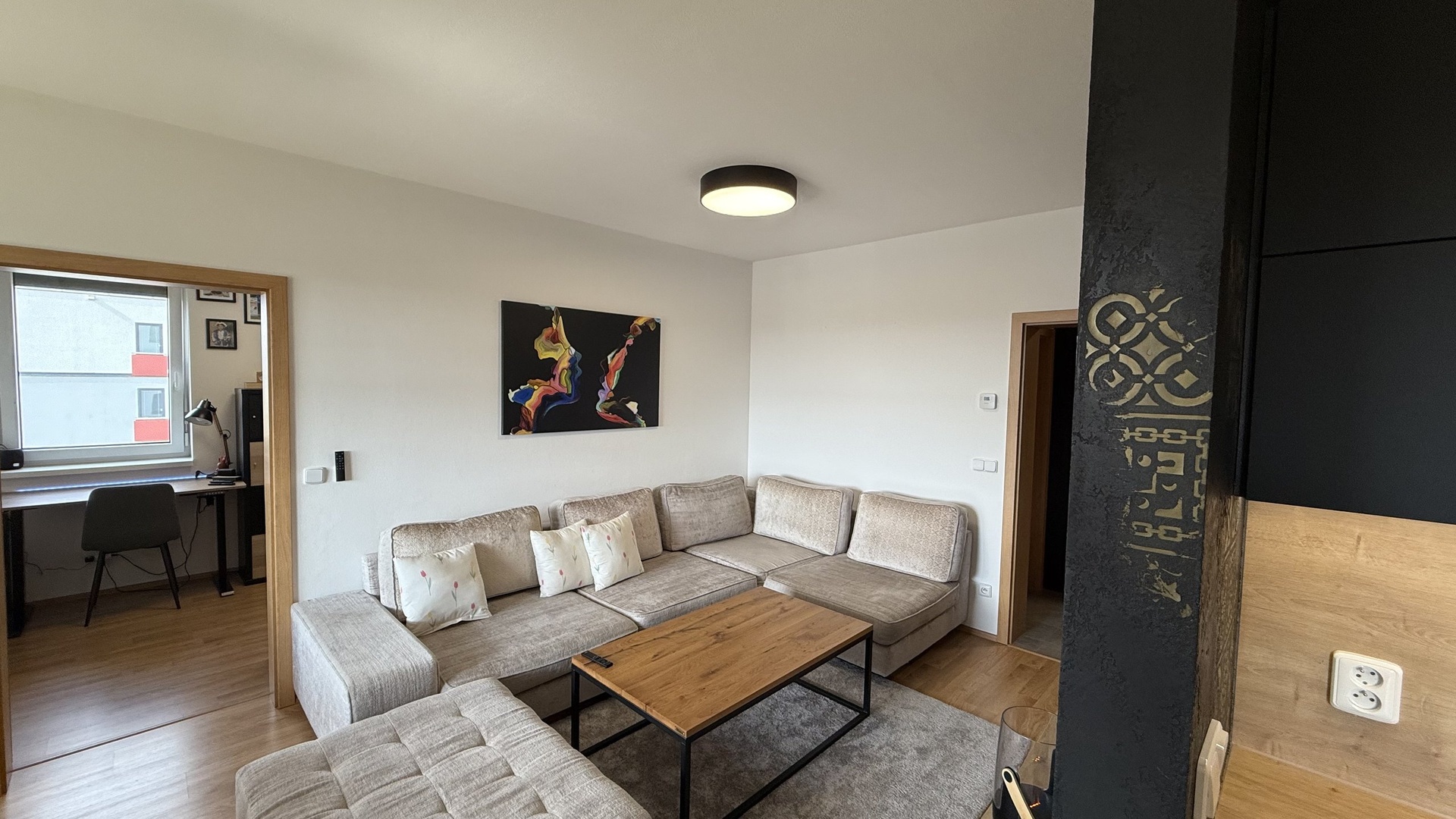 Prodej moderního bytu 3+kk, 68 m2, novostavba, 2x balkón, sklep, 2x parkovací místo, Horní Ves, Fryšták