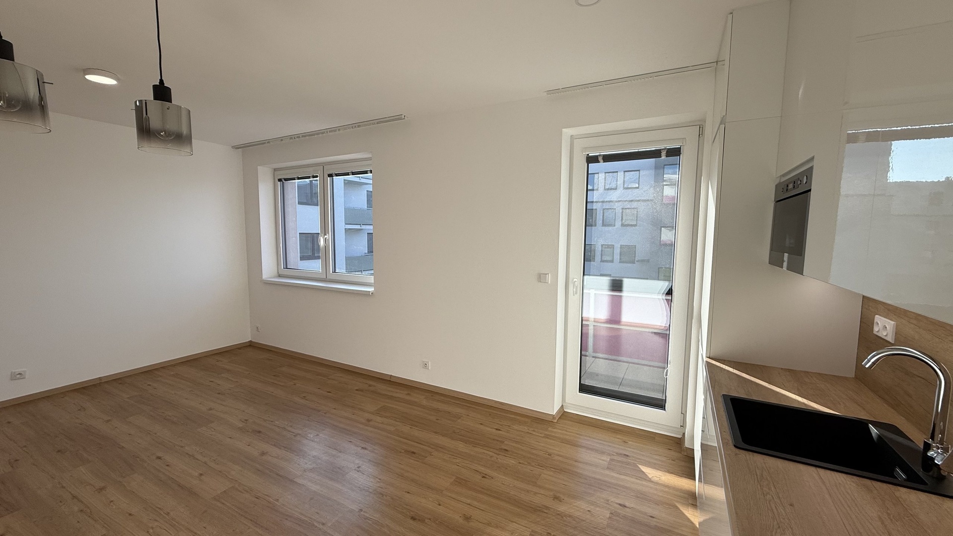 Pronájem bytu 3+kk, 77 m², novostavba, 2 balkóny, Komenského, Fryšták - Horní Ves
