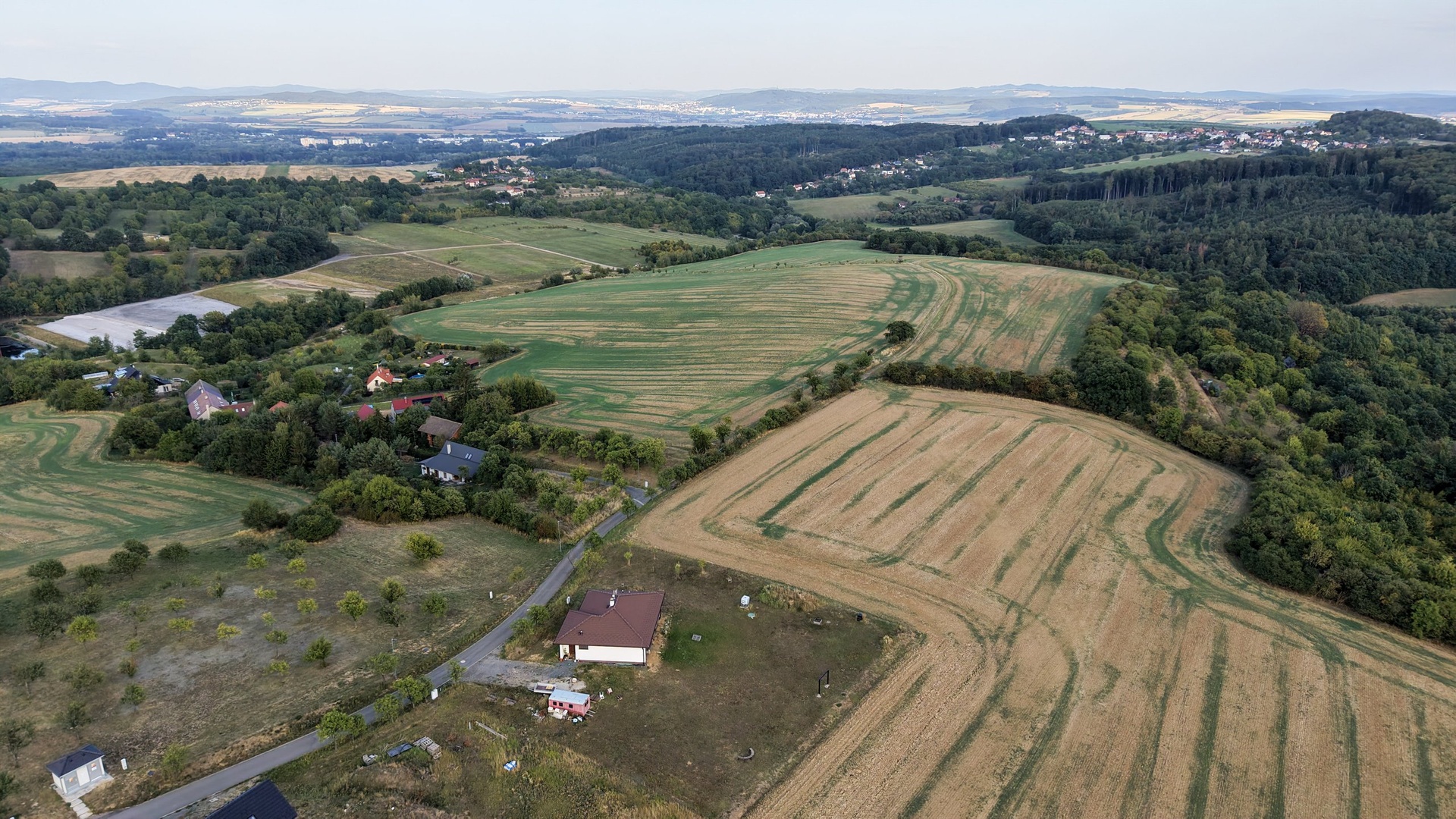 Prodej zasíťovaného stavebního pozemku, 2379 m2, Nová Dědina, Kvasice, Kroměříž