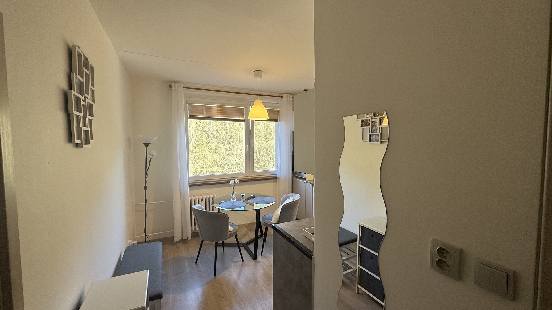 Pronájem zrekonstruovaného bytu 1+1, 31 m2, lodžie, sklep, Dolní Jasenka, Vsetín