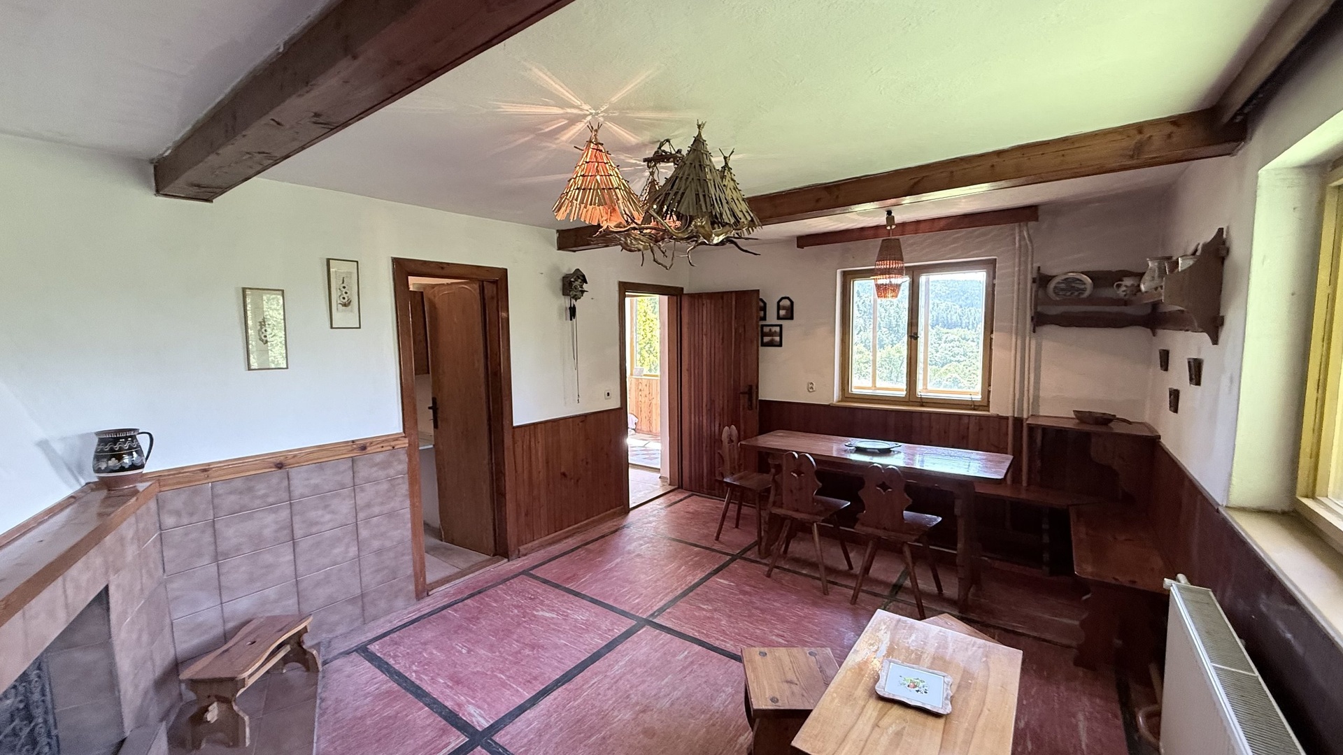 Prodej rekreační chaty 3+1, 139 m2, zahrada, terasa, garáž, Košařiška, Držková
