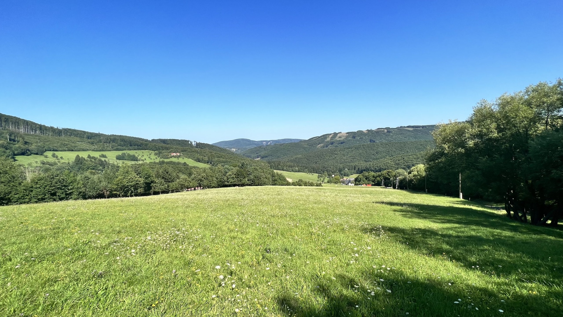 Prodej stavebního pozemku 5 950 m2, pastviny, lokalita Chmelinec, Vyškovec, Bílé Karpaty