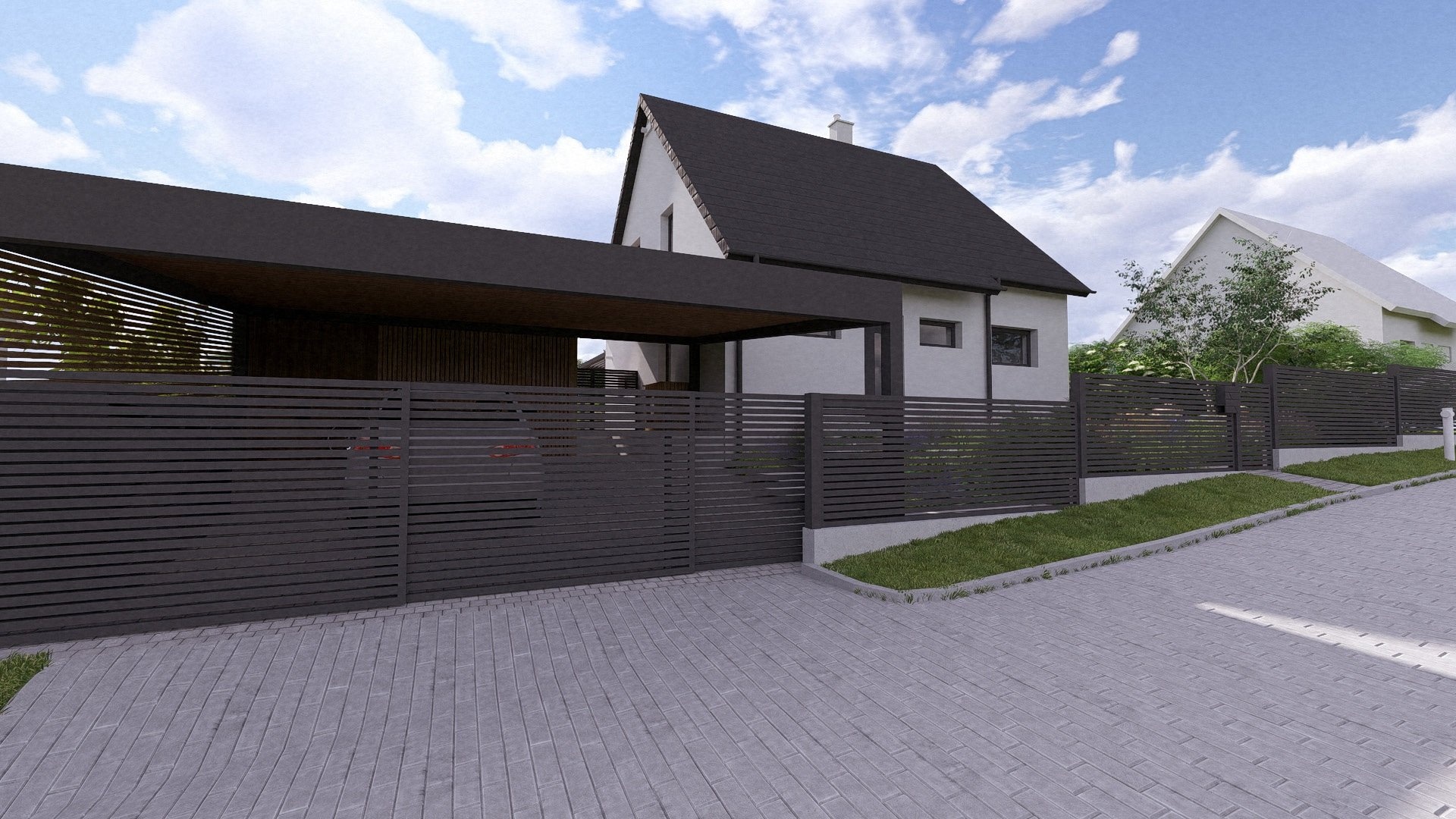 Eichner Prodej novostavby RD 5+kk,  184 m2, zahrada 719 m2, parkování, Panenské Břežany, Praha-východ