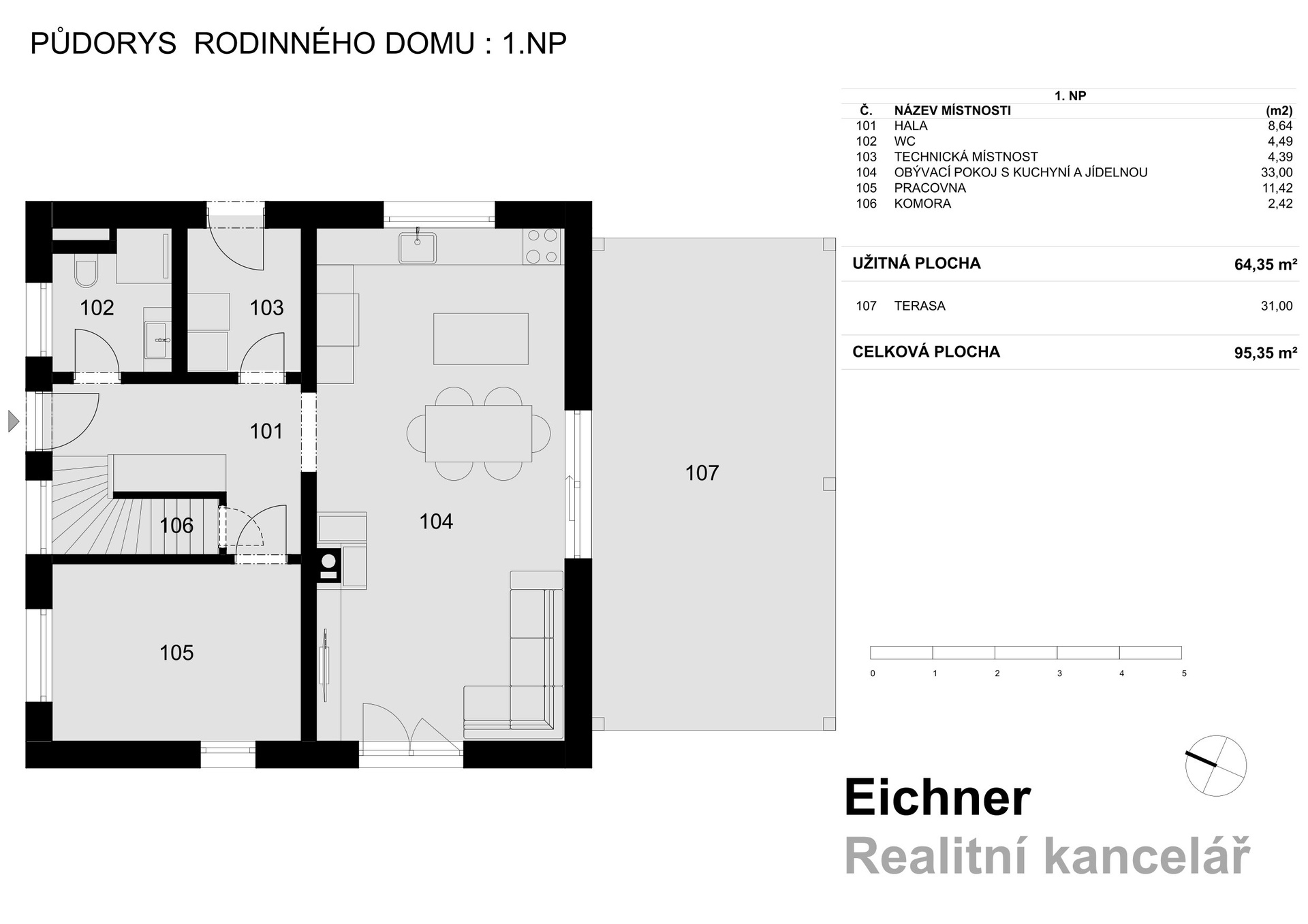 Prodej novostavby RD 5+kk,  184 m2, zahrada 719 m2, parkování, Panenské Břežany, Praha-východ