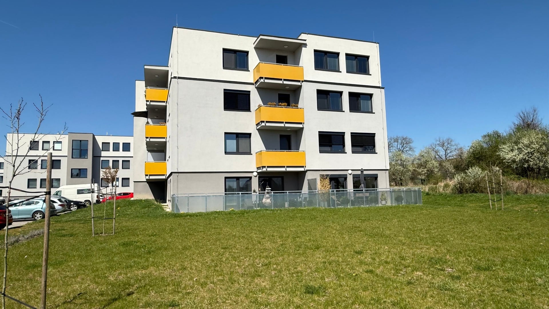 Eichner Prodej moderního bytu 3+kk, 68 m2, novostavba, 2x balkón, sklep, 2x parkovací místo, Horní Ves, Fryšták