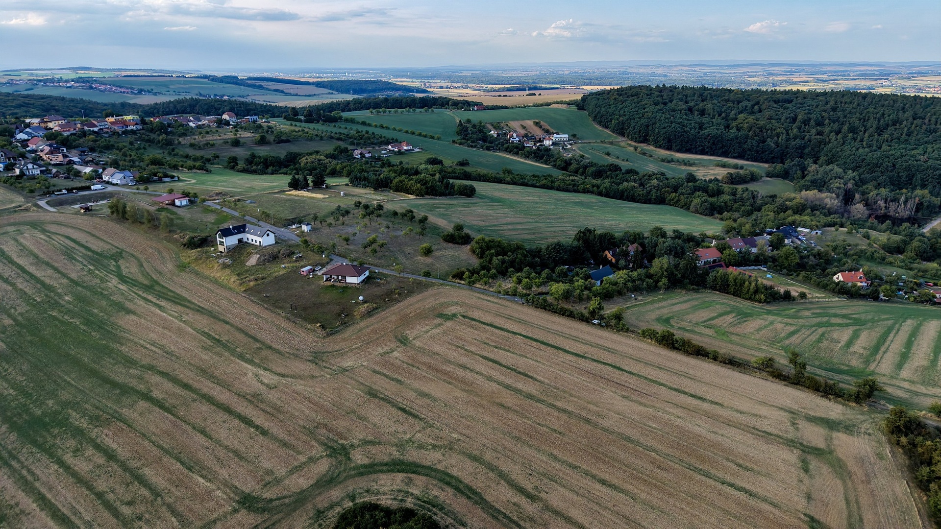 Prodej zasíťovaného stavebního pozemku, 2379 m2, Nová Dědina, Kvasice, Kroměříž