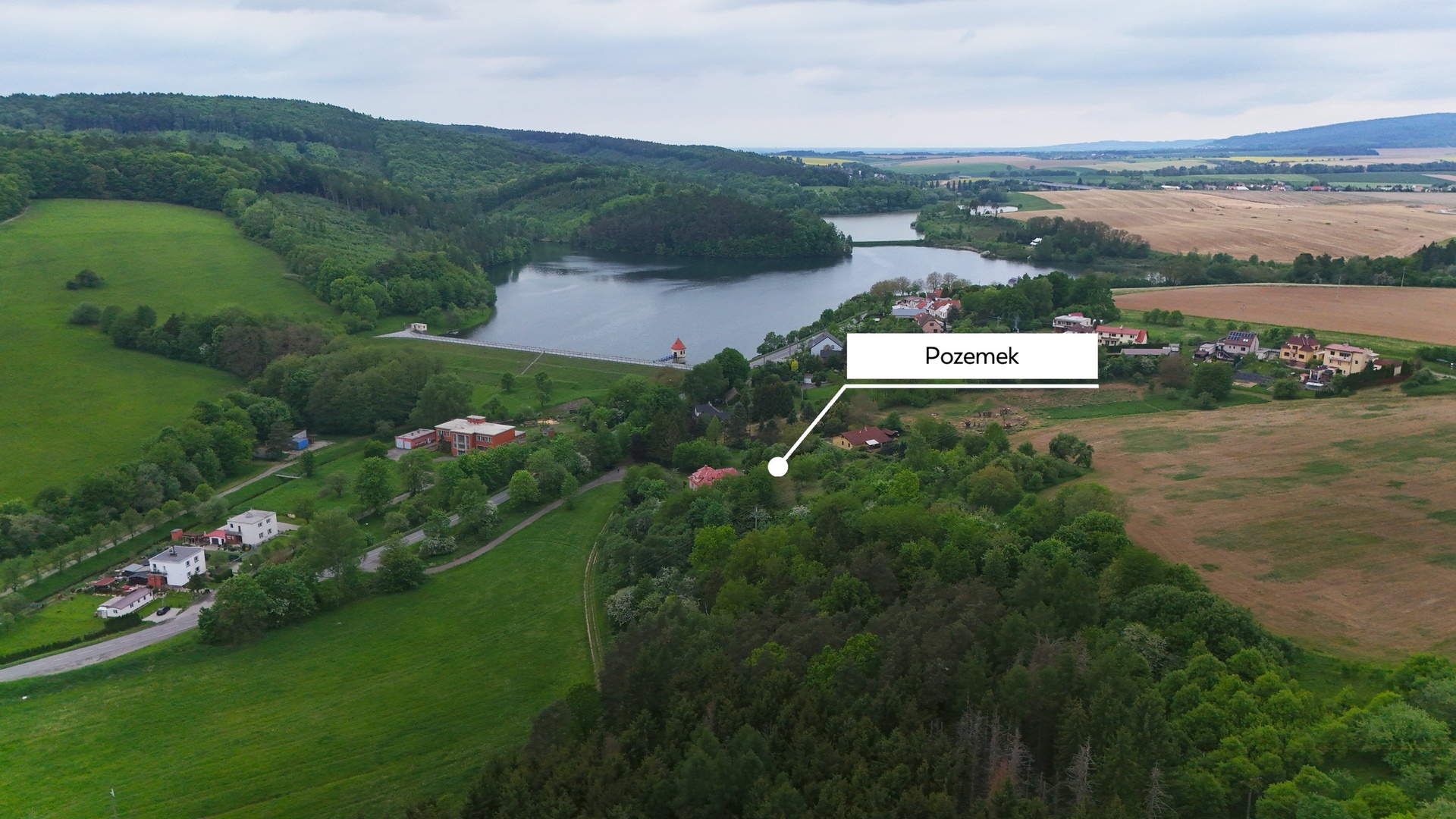 Eichner Prodej stavebního pozemku , 2620 m2, Kostelec u Zlína, Zlín