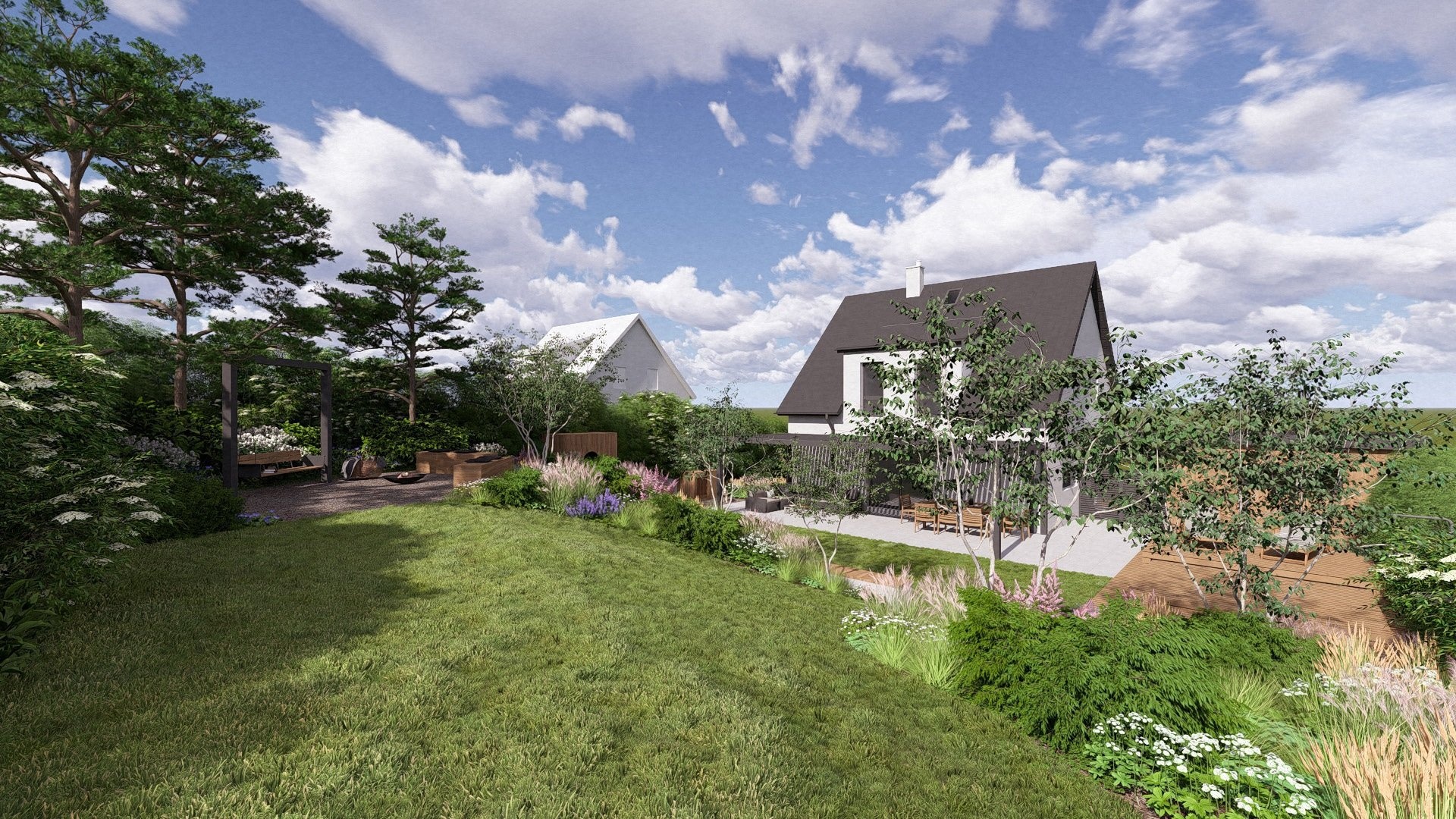Prodej novostavby RD 5+kk, 184 m2, zahrada 719 m2, parkování, Panenské Břežany, Praha-východ