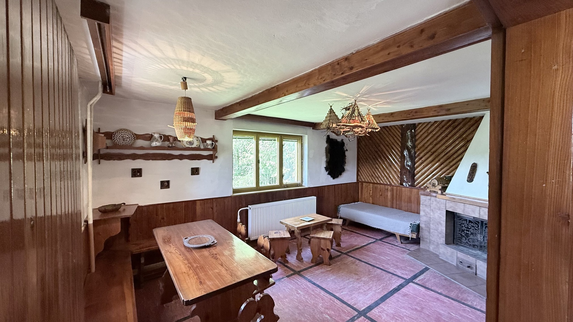 Prodej rekreační chaty 3+1, 139 m2, zahrada, terasa, garáž, Košařiška, Držková