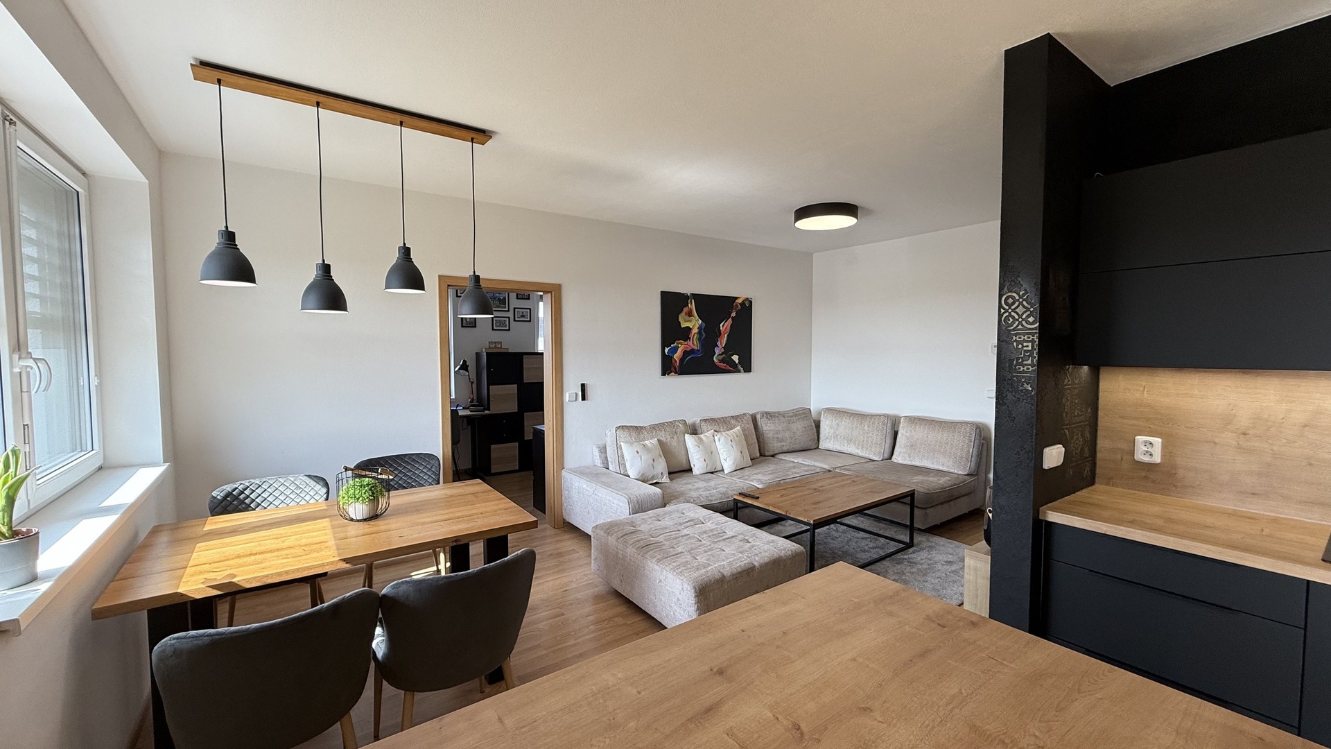 Prodej moderního bytu 3+kk, 68 m2, novostavba, 2x balkón, sklep, 2x parkovací místo, Horní Ves, Fryšták