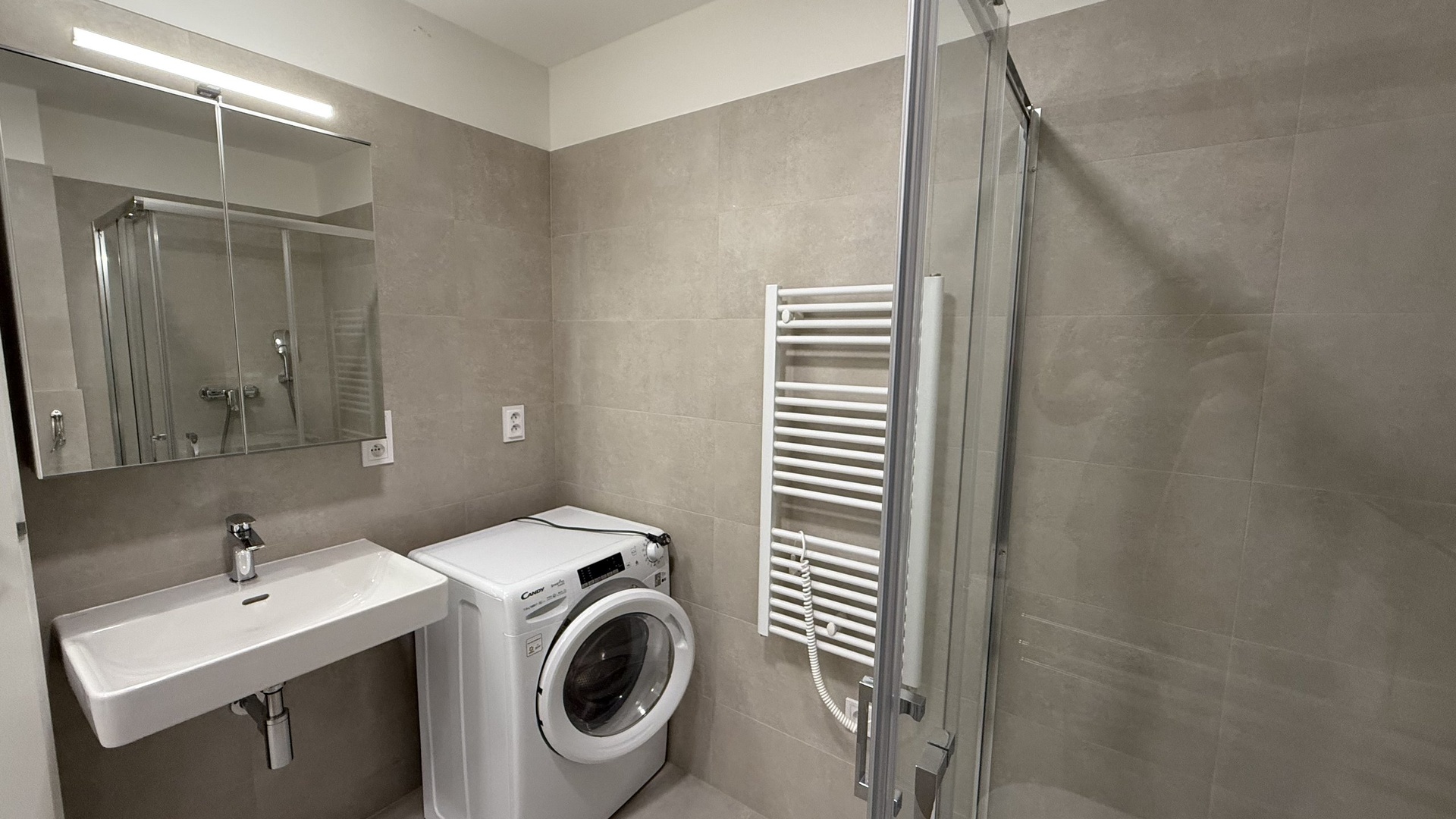 Pronájem nového bytu 1+kk, 32 m2, klimatizace, sklep, rezidence Čechova, Přerov