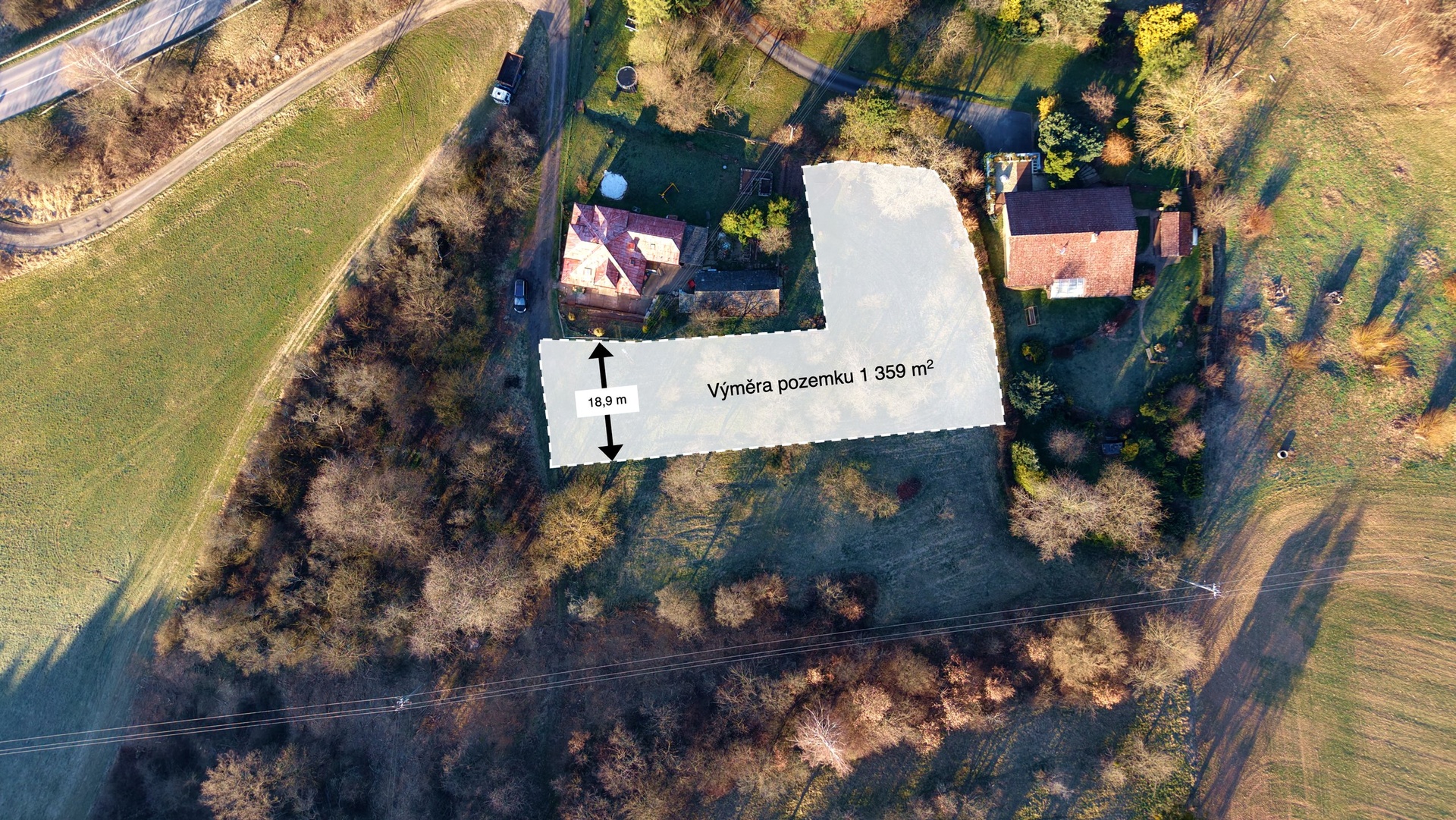 Prodej zasíťovaného stavebního pozemku , 1359 m2, Kostelec u Zlína