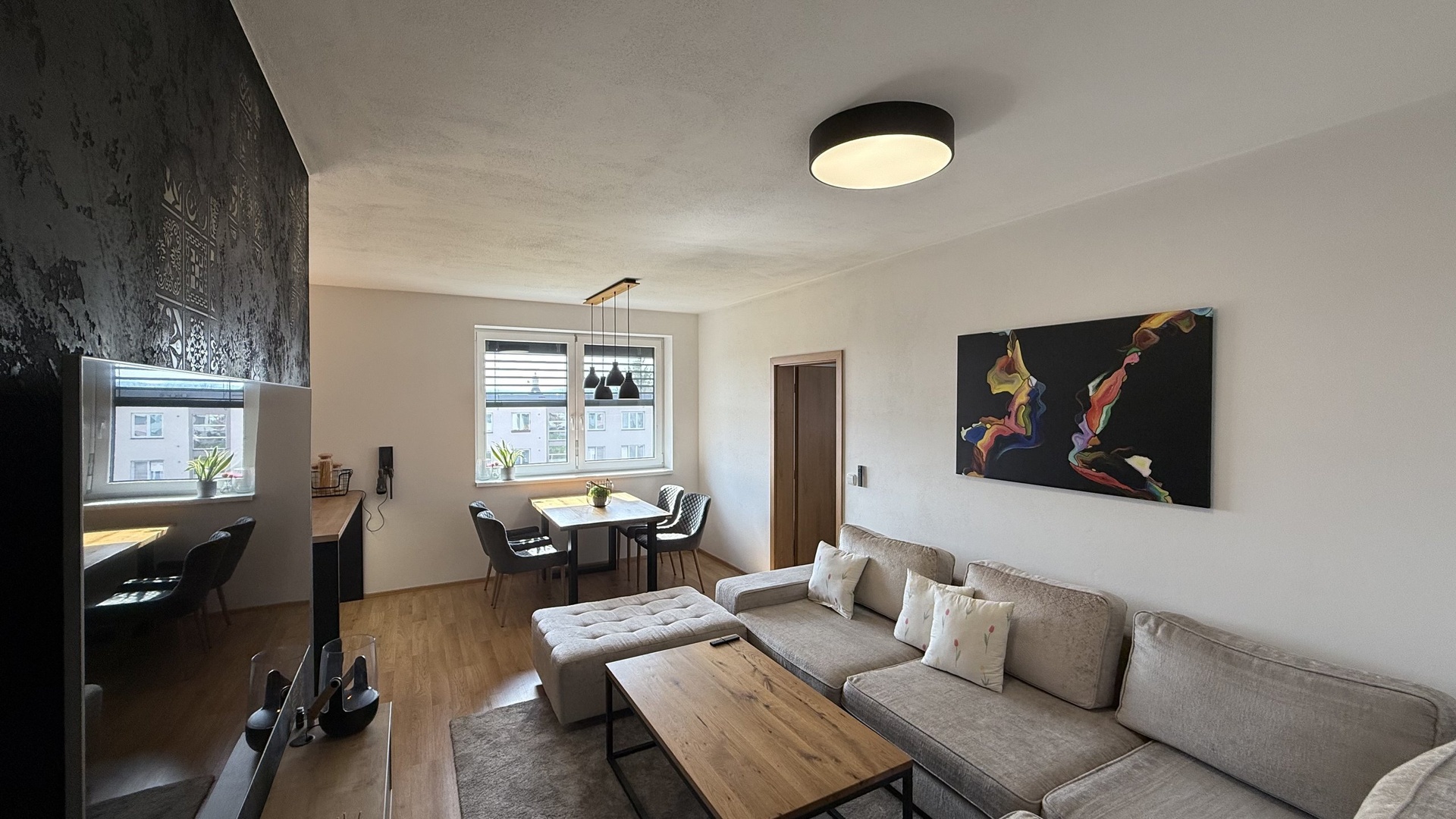 Prodej moderního bytu 3+kk, 68 m2, novostavba, 2x balkón, sklep, 2x parkovací místo, Horní Ves, Fryšták